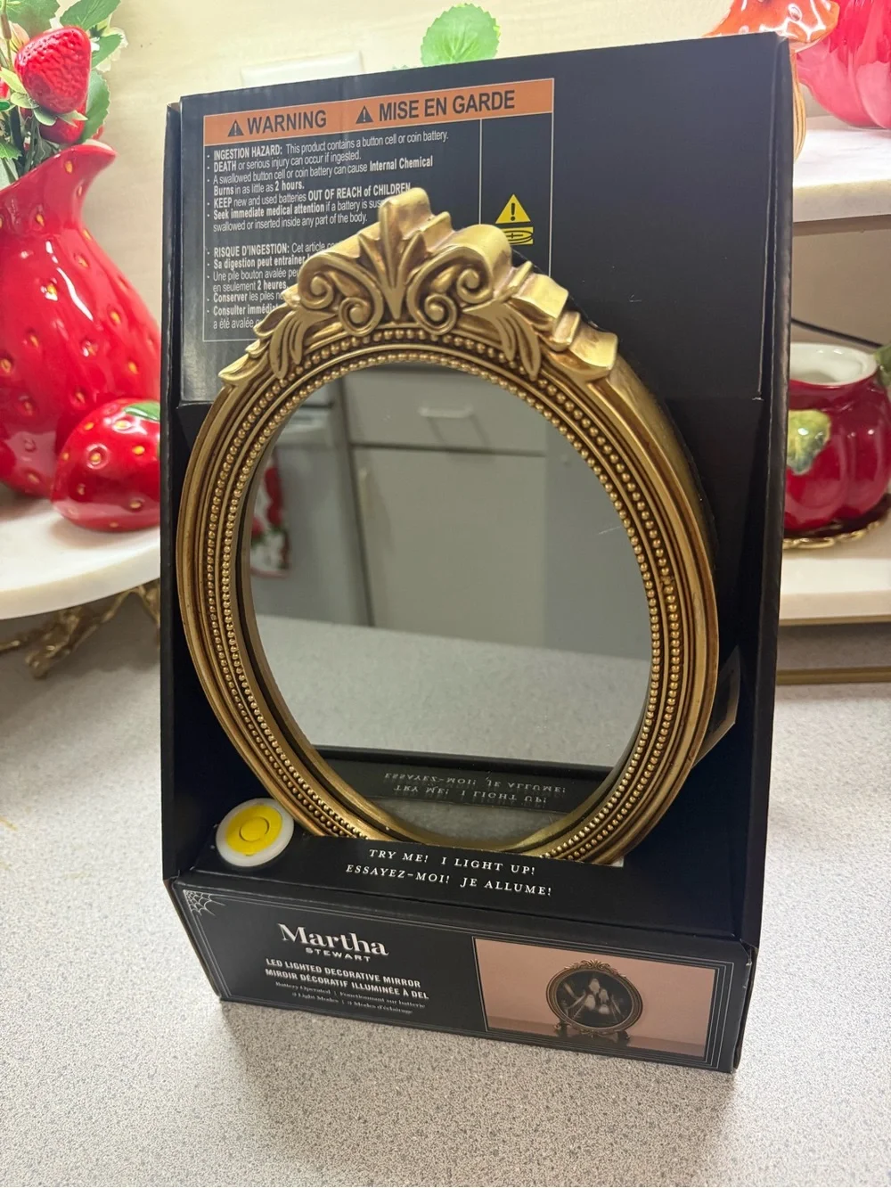 Martha Stewart Halloween LED Lighted Ghost Mirror Staircase - New In Box